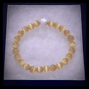 Sunshine Gold Cat Eye Stone Bracelet